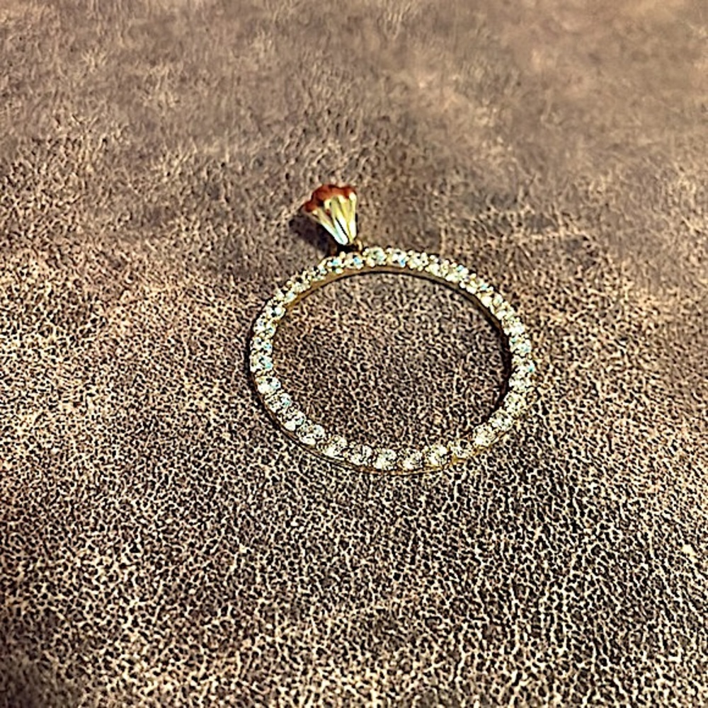 Park Lane Sharper Image Cubic Zirconia  Gold Pendant